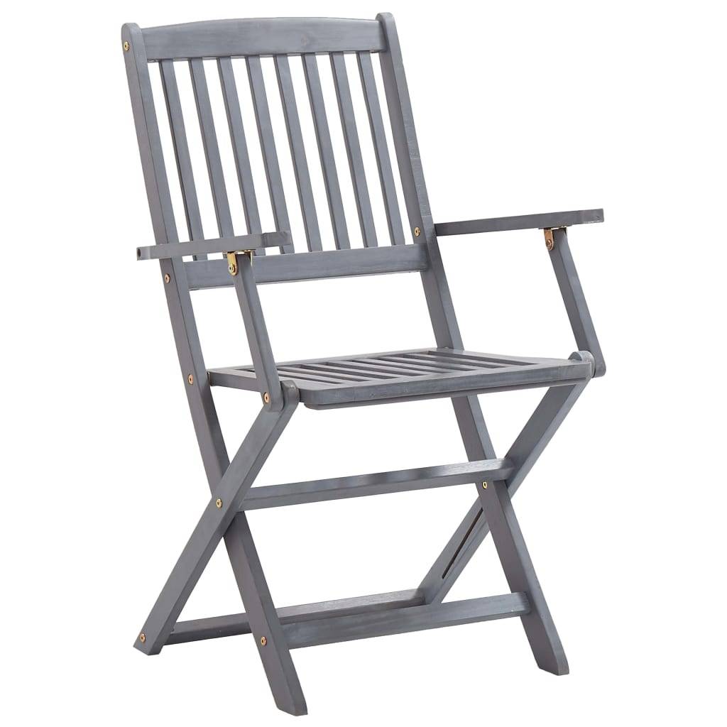 vidaXL Klappbare Gartenstühle 4 Stk. Massivholz Akazie