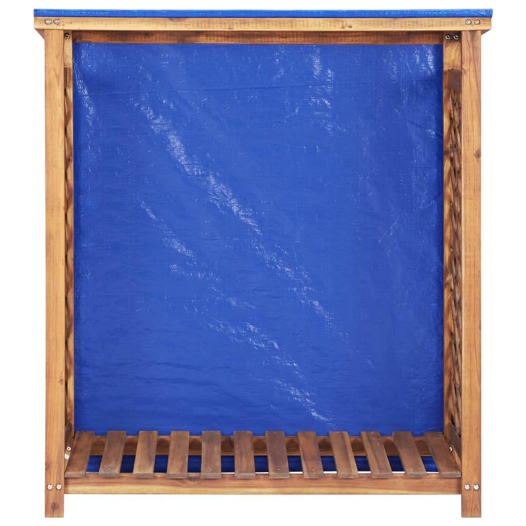 vidaXL Kaminholzregal 105x38x115 cm Akazie Massivholz
