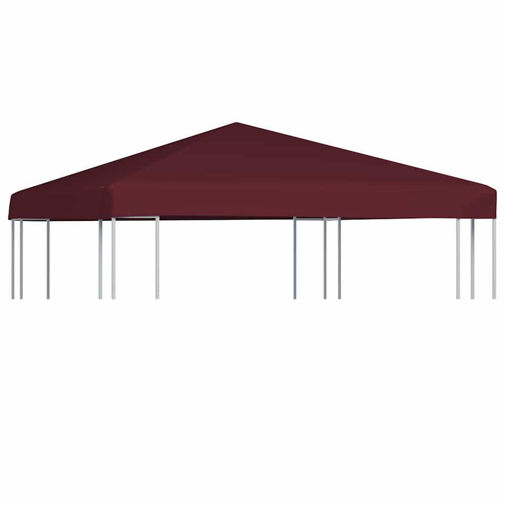vidaXL Pavillondach 310 g / m² 3x3 m Weinrot