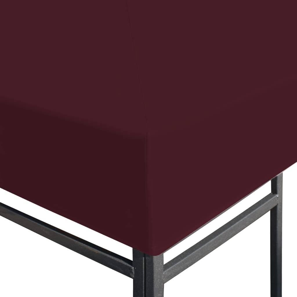 vidaXL Pavillondach 310 g / m² 3x4 m Weinrot