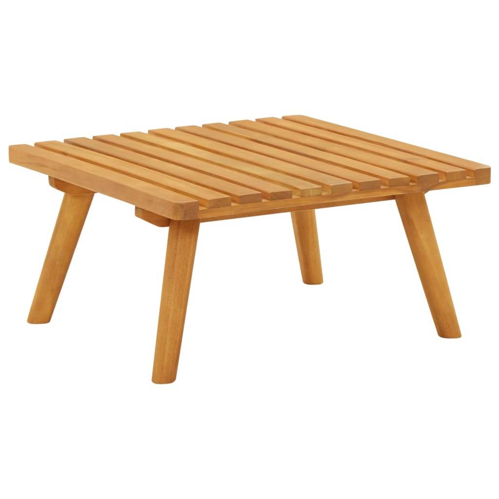 vidaXL Garten-Fußhocker mit Auflage 60×60×29 cm Akazie Massivholz