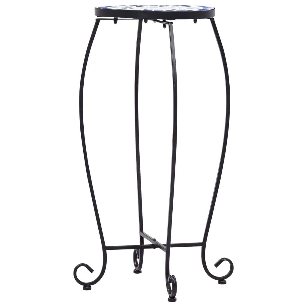 vidaXL Mosaiktische 3 Stk. Keramik Blau und Weiß