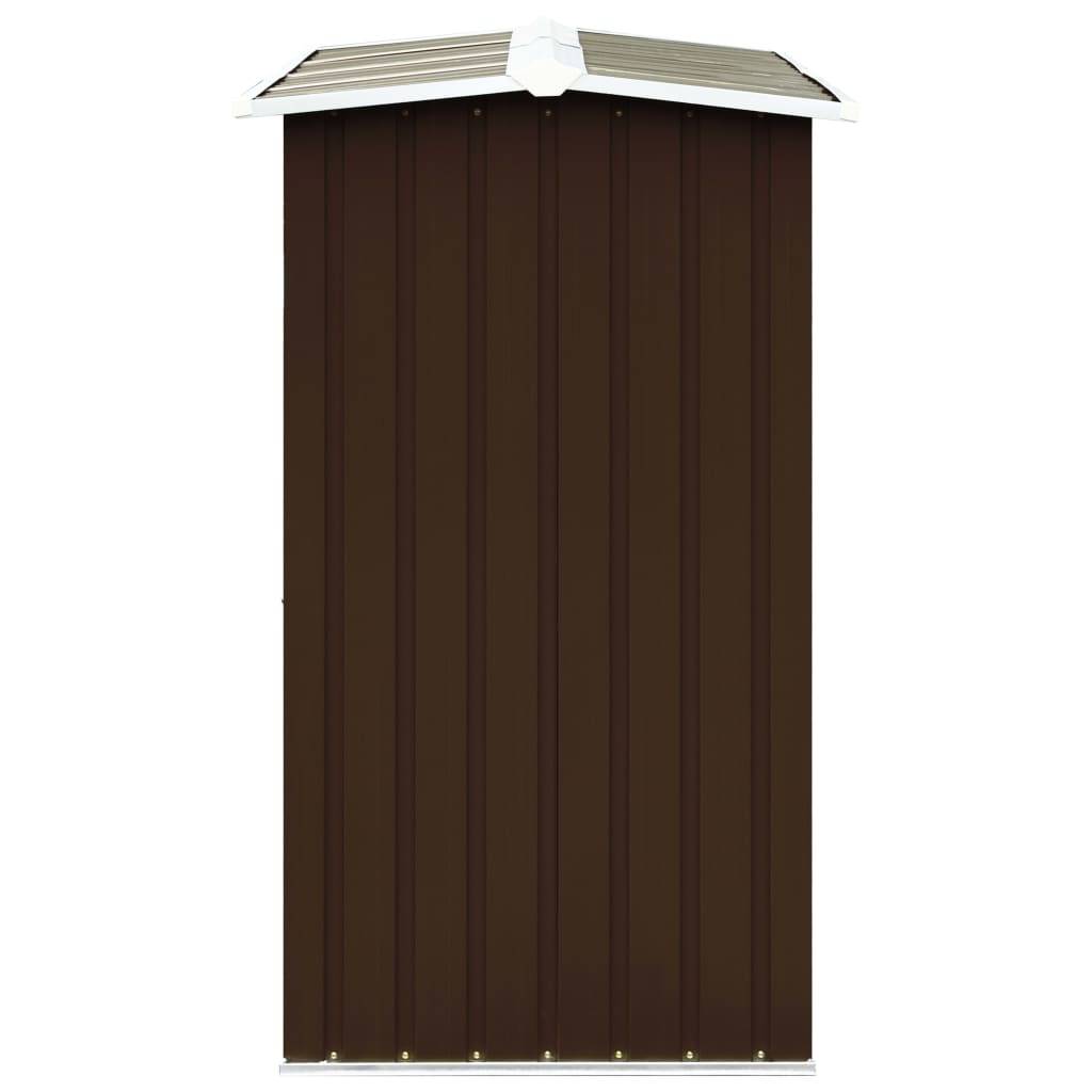 vidaXL Brennholzlager Verzinkter Stahl 172x91x154 cm Braun