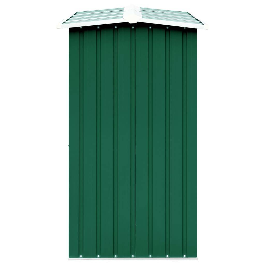 vidaXL Brennholzlager Verzinkter Stahl 330 x 92 x 153 cm Grün