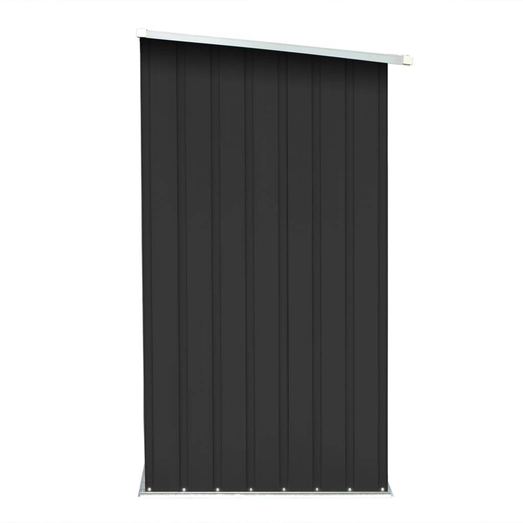 vidaXL Brennholzlager Verzinkter Stahl 163 x 83 x 154 cm Anthrazit