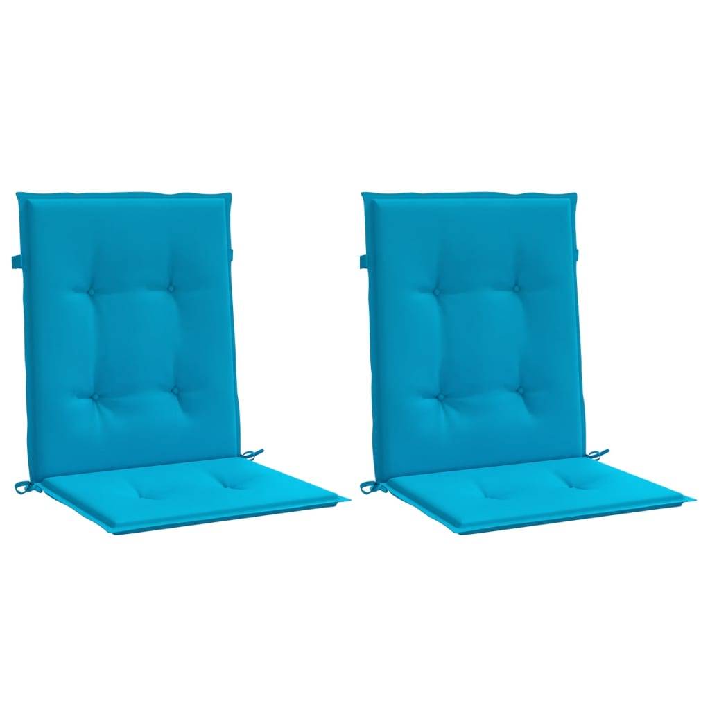 vidaXL Gartenstuhlauflagen für Niedriglehner 2 Stk. Blau 100x50x3 cm