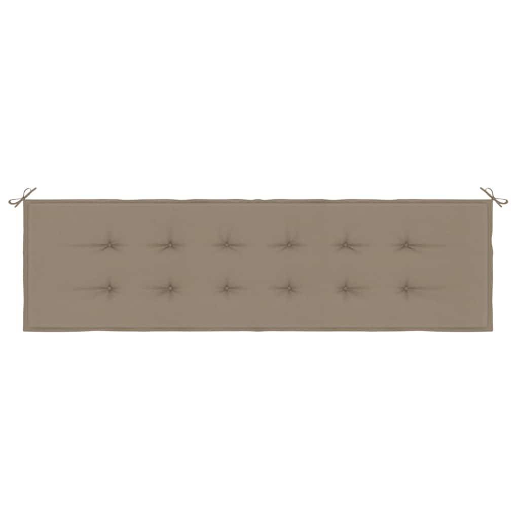 vidaXL Gartenbank-Auflage Taupe 180x50x4 cm Oxford-Gewebe