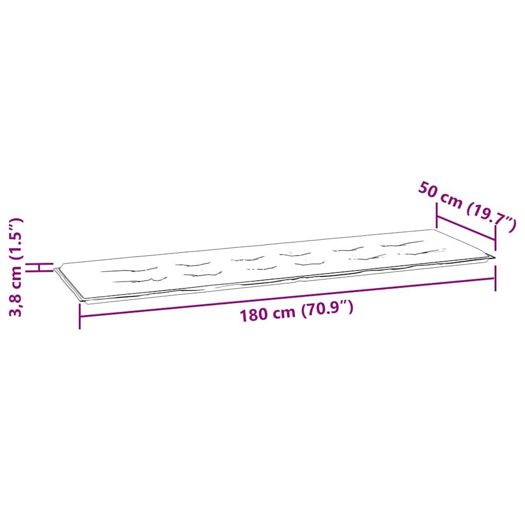 vidaXL Gartenbank-Auflage Taupe 180x50x4 cm Oxford-Gewebe