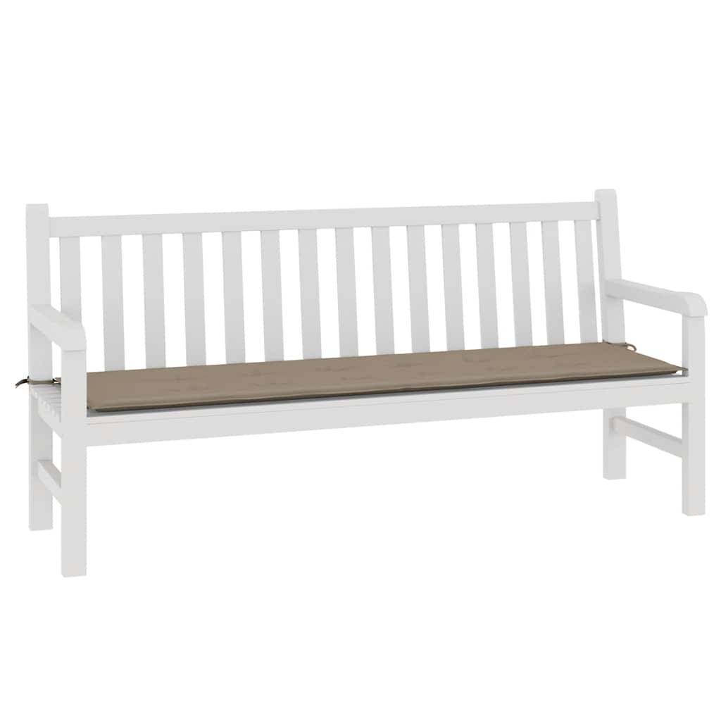 vidaXL Gartenbank-Auflage Taupe 180x50x4 cm Oxford-Gewebe