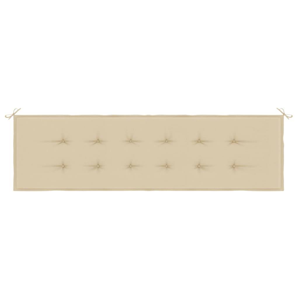 vidaXL Gartenbank-Auflage Beige 180x50x3 cm Oxford-Gewebe
