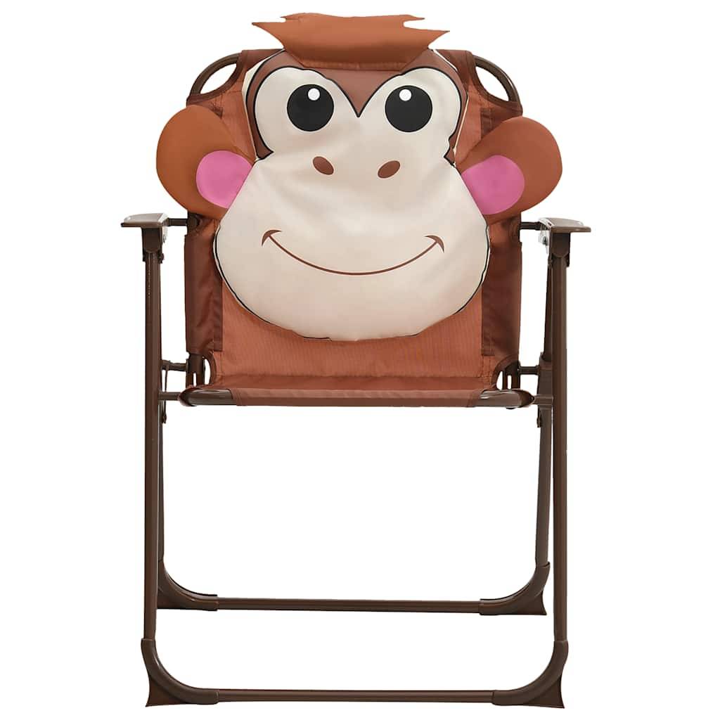 vidaXL 3-tlg. Garten-Bistro-Set für Kinder mit Sonnenschirm Braun