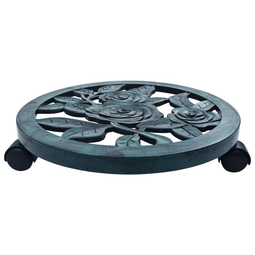 vidaXL Pflanzenroller 6 Stk. Grün 38 cm Kunststoff