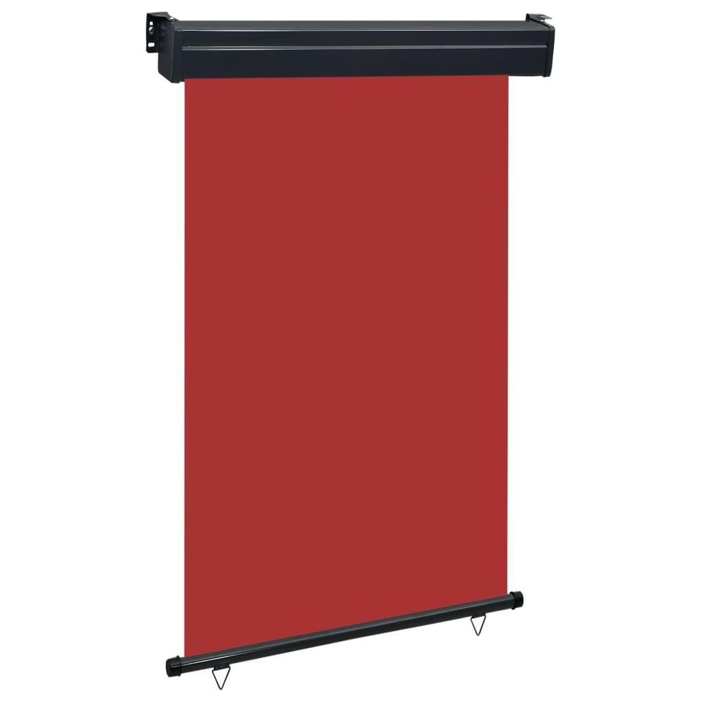 vidaXL Balkon-Seitenmarkise 120 × 250 cm Rot