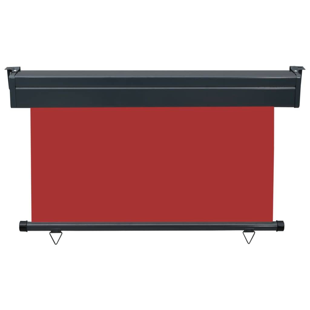 vidaXL Balkon-Seitenmarkise 120 × 250 cm Rot