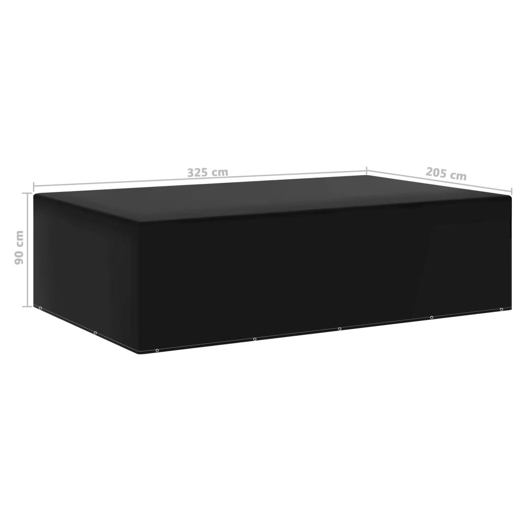 vidaXL Gartenmöbel-Abdeckung 12 Ösen 205x325x90 cm
