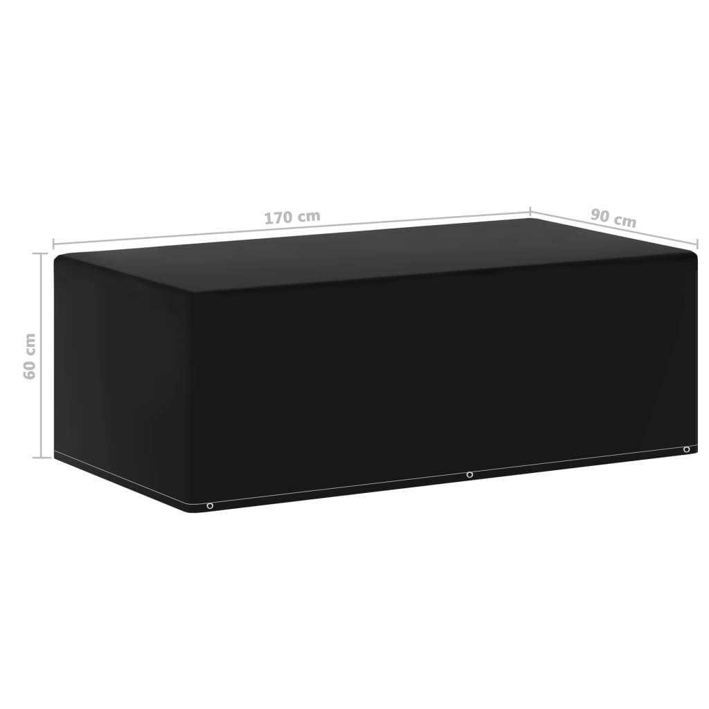vidaXL Abdeckung für Gartenmöbel und Gasgrills 6 Ösen 170x90x60 cm