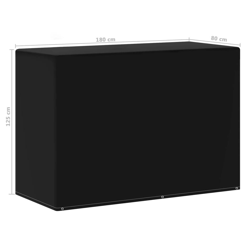 vidaXL Abdeckung für Gartenmöbel und Gasgrills 6 Ösen 180x80x125 cm