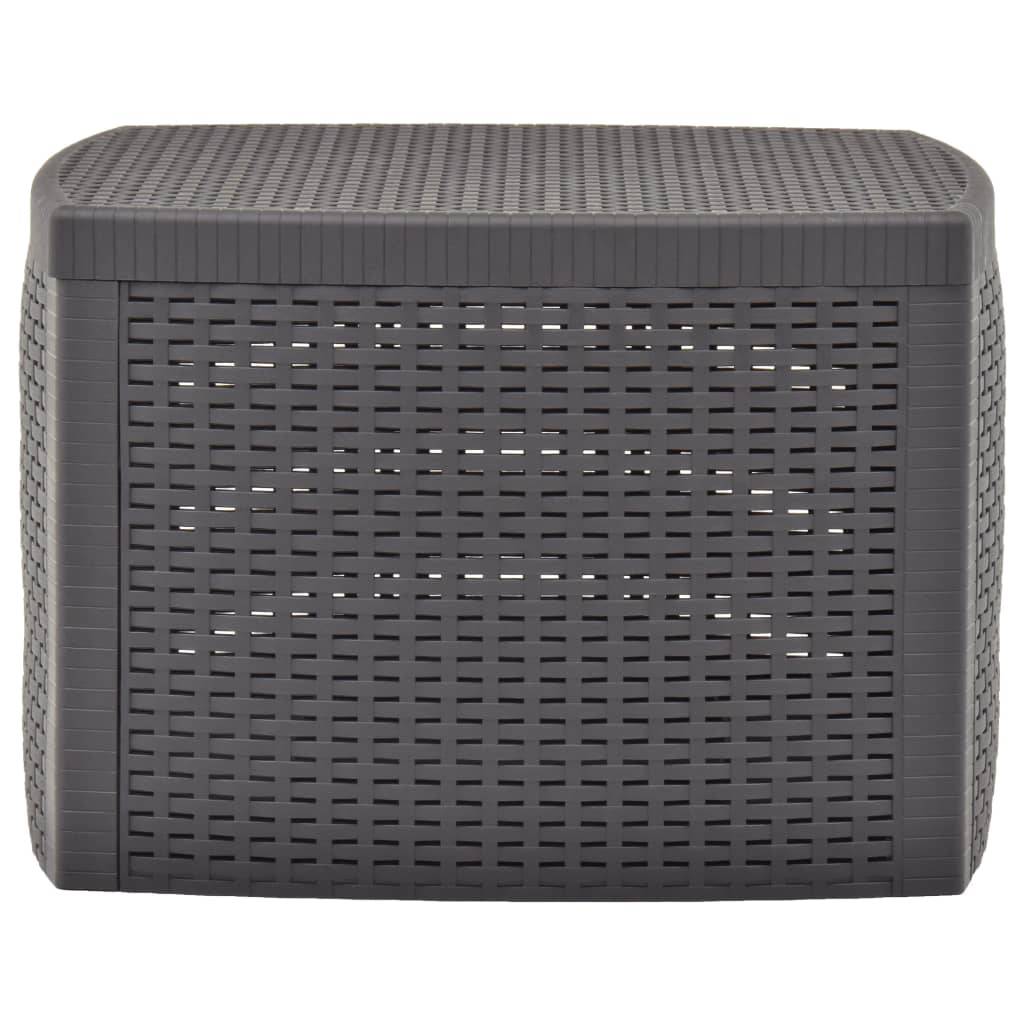 vidaXL Beistelltisch Mokka 54×54×36,5 cm Kunststoff