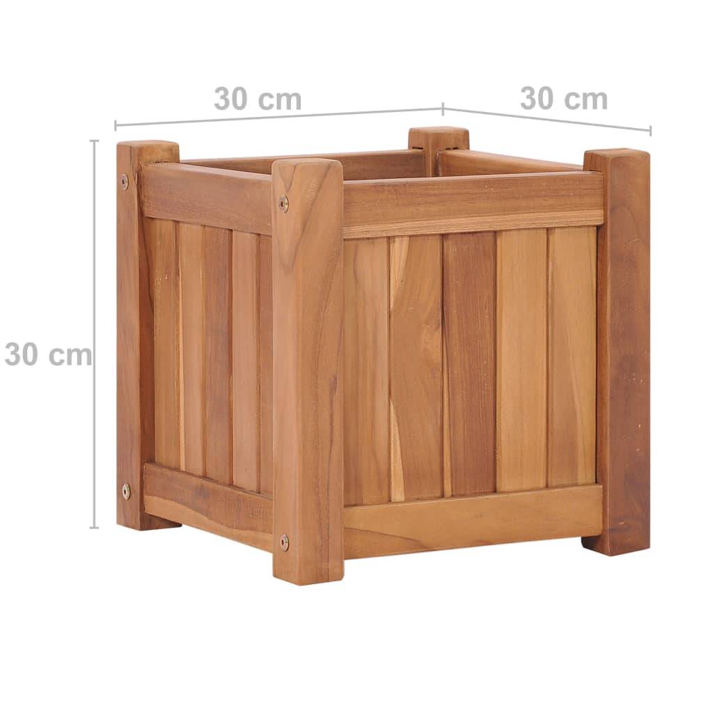 vidaXL Hochbeet 30x30x30 cm Massivholz Teak