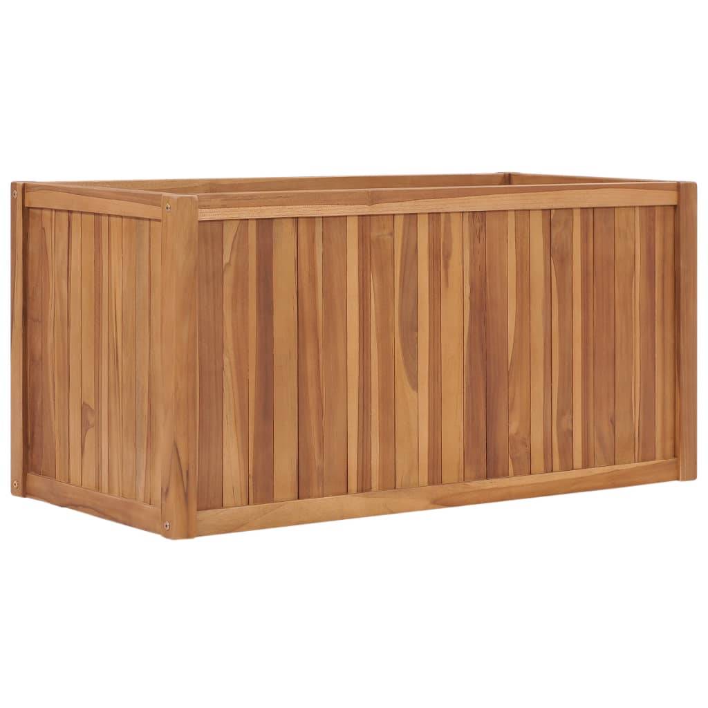vidaXL Hochbeet 100x50x50 cm Massivholz Teak