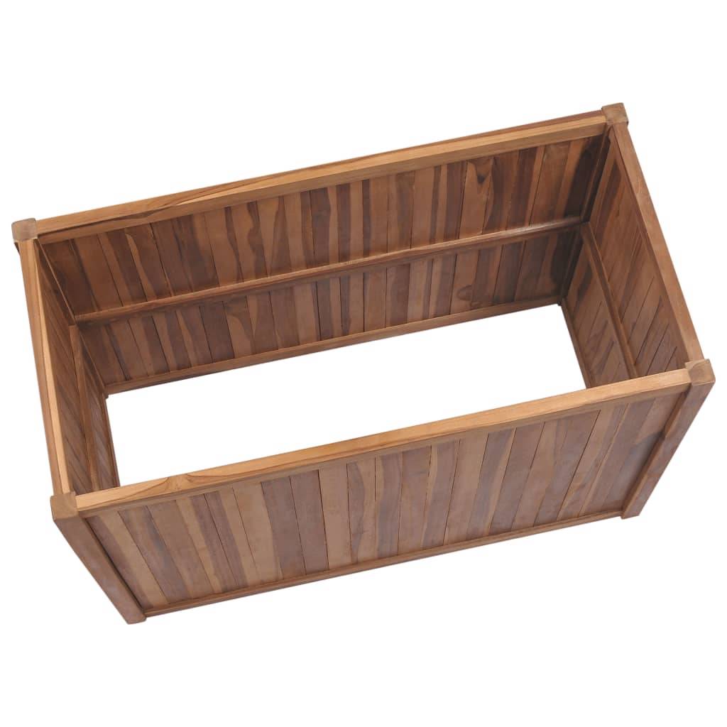 vidaXL Hochbeet 100x50x50 cm Massivholz Teak