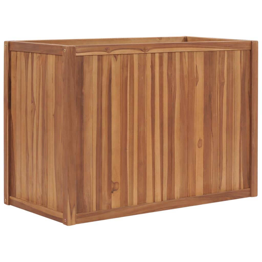 vidaXL Hochbeet 100x50x70 cm Massivholz Teak