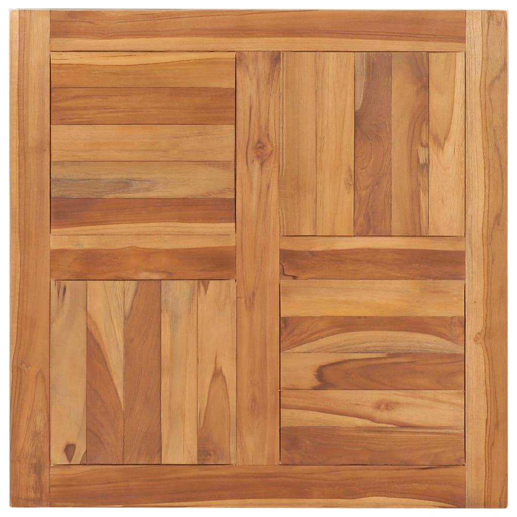 vidaXL Tischplatte Massivholz Teak 70×70×2,5 cm