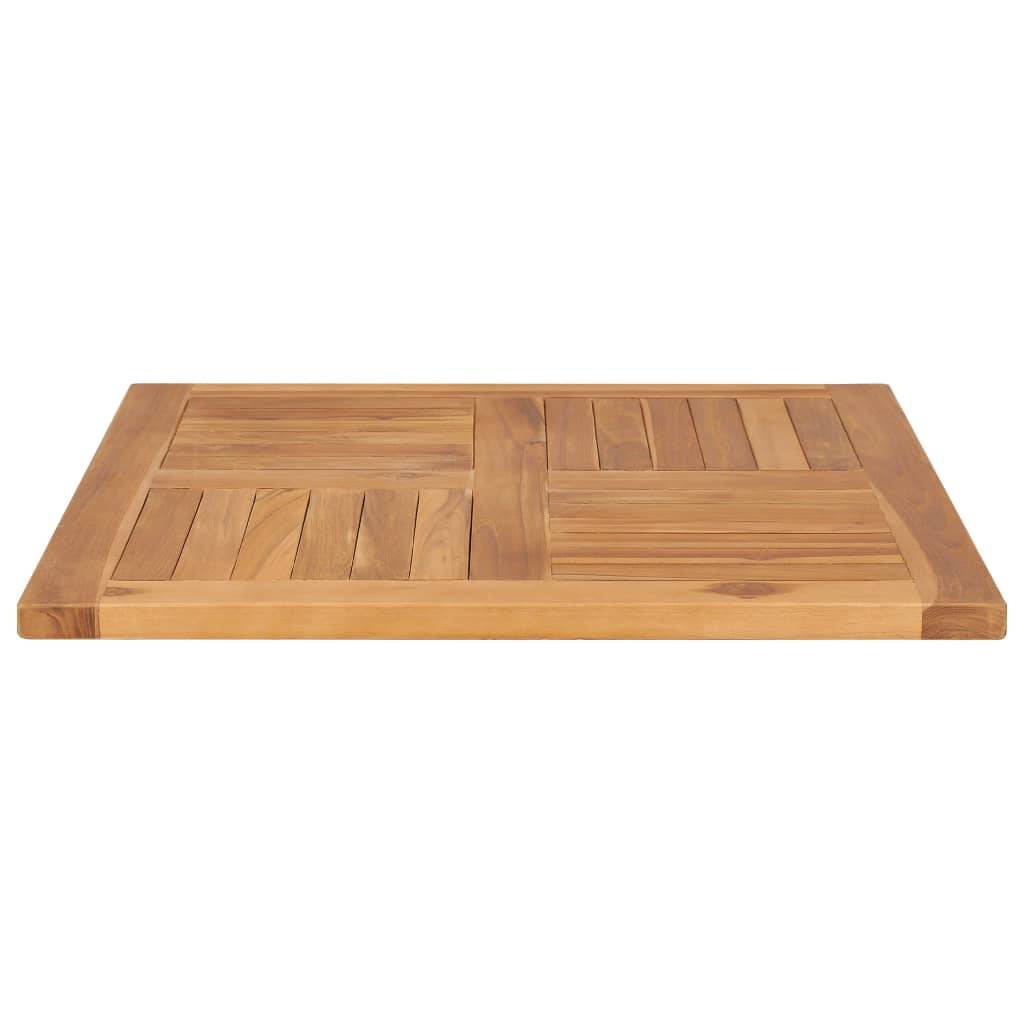 vidaXL Tischplatte Massivholz Teak 70×70×2,5 cm