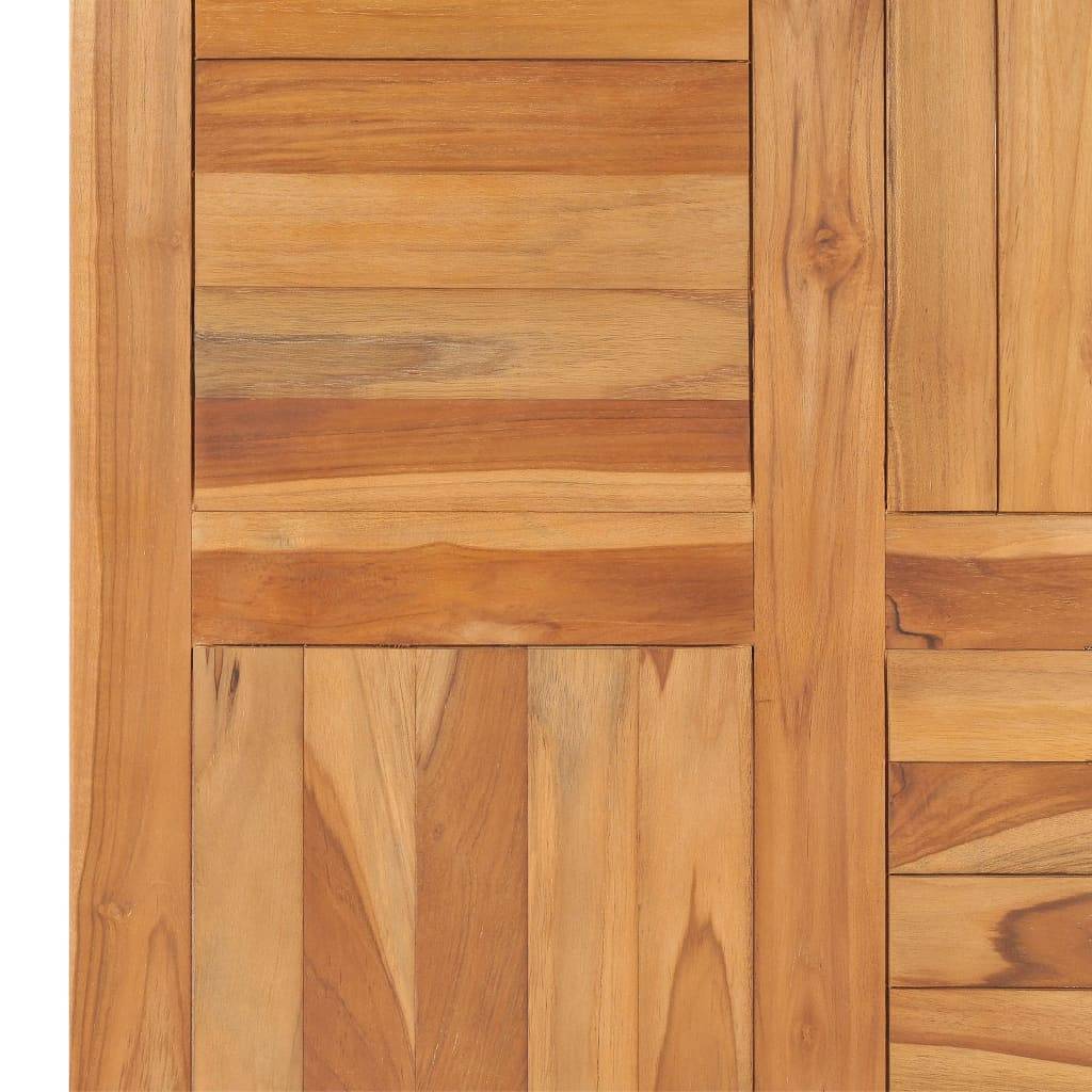 vidaXL Tischplatte Massivholz Teak 70×70×2,5 cm