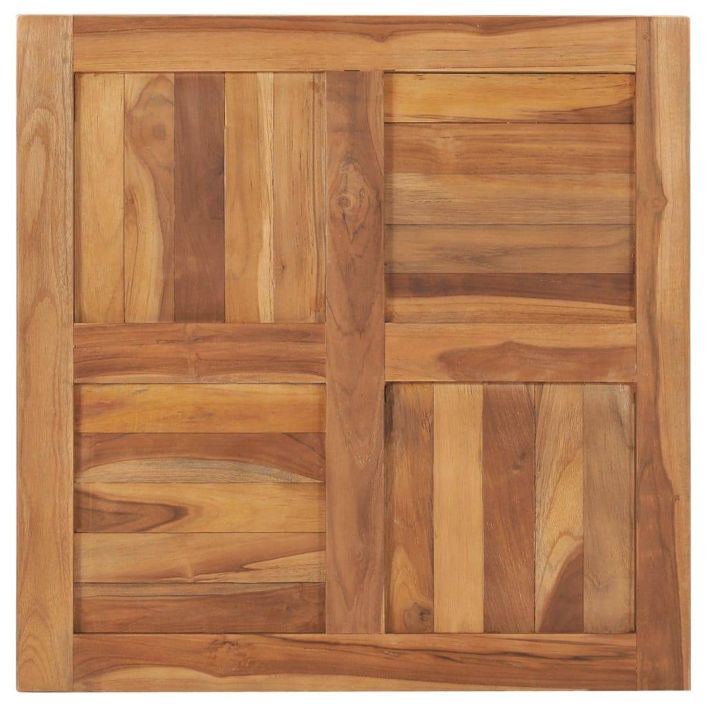 vidaXL Tischplatte Massivholz Teak 70×70×2,5 cm