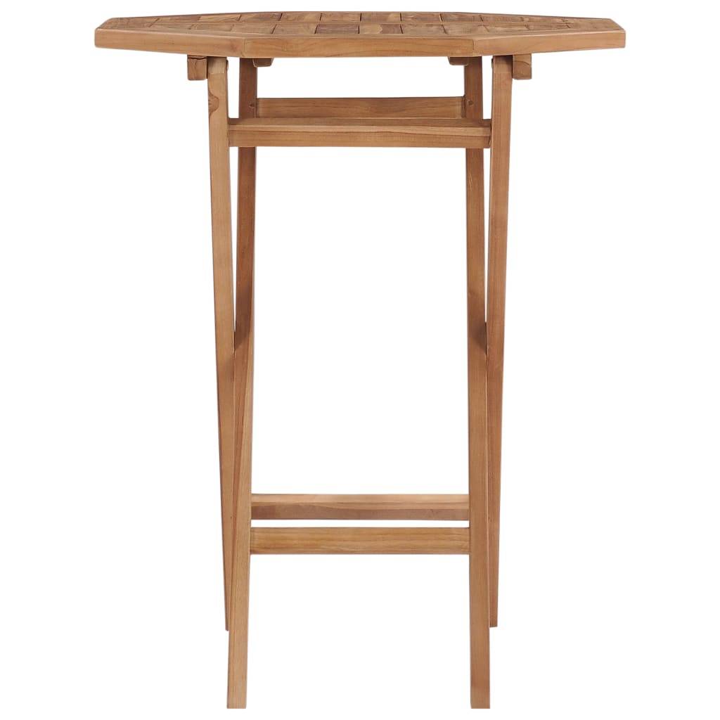 vidaXL Klappbarer Gartentisch 60×60×75 cm Teak Massivholz