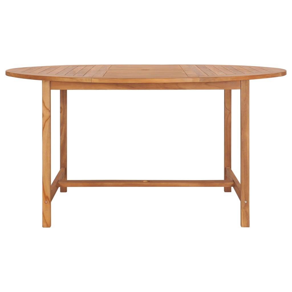 vidaXL Gartentisch 150x76 cm Massivholz Teak