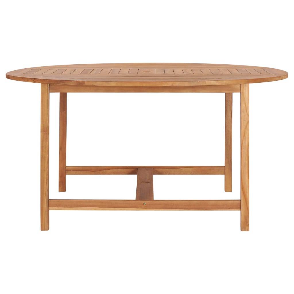 vidaXL Gartentisch 150x76 cm Massivholz Teak