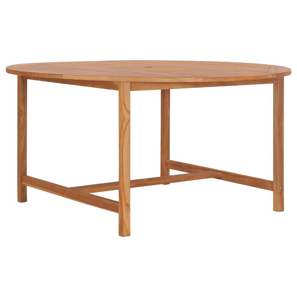 vidaXL Gartentisch 150x76 cm Massivholz Teak