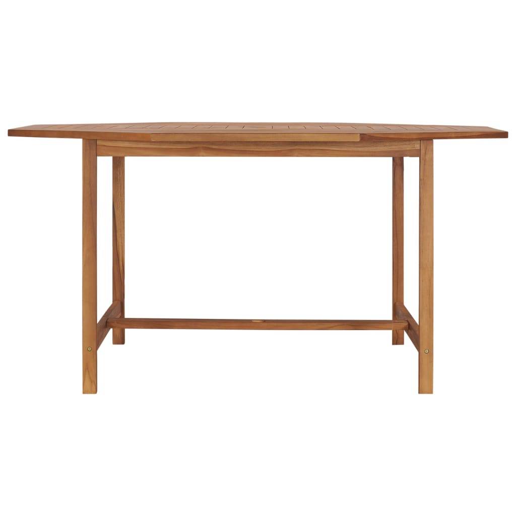 vidaXL Gartentisch 150x150x75 cm Teakholz Massiv