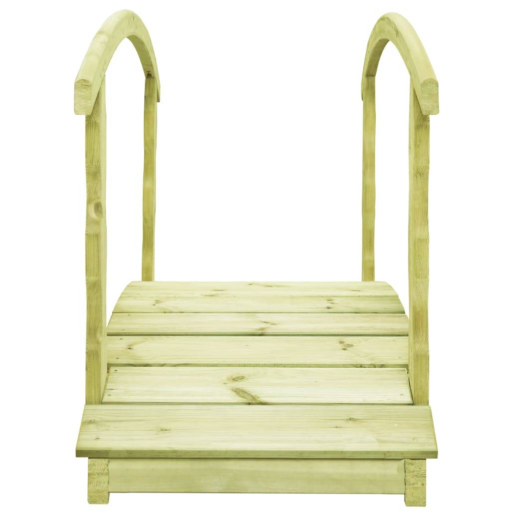 vidaXL Gartenbrücke mit Geländer 170×74×105 cm Kiefernholz Imprägniert