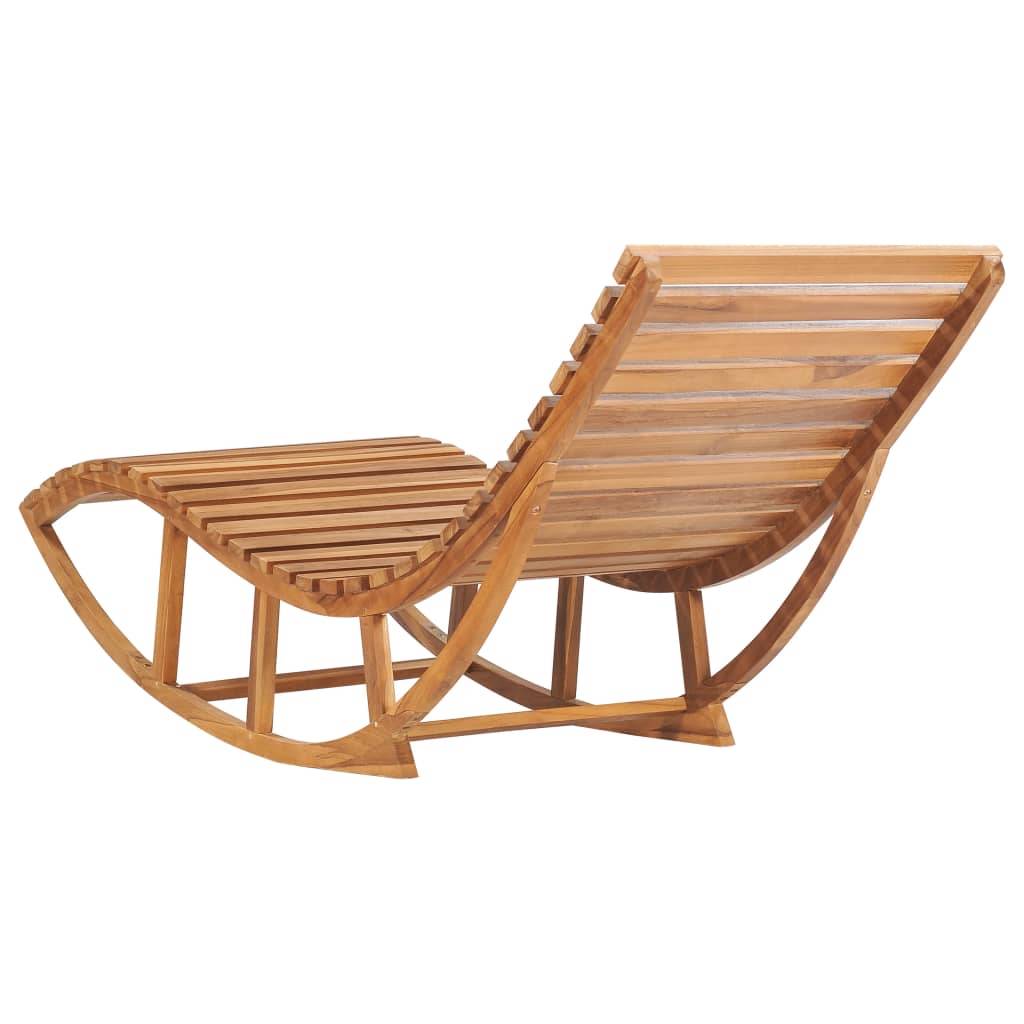 vidaXL Schaukelliege Massivholz Teak