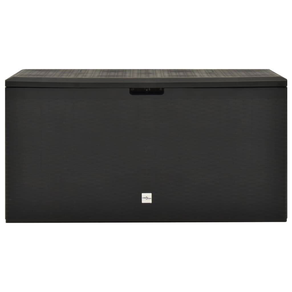 vidaXL Gartenbox Anthrazit 114x47x60 cm