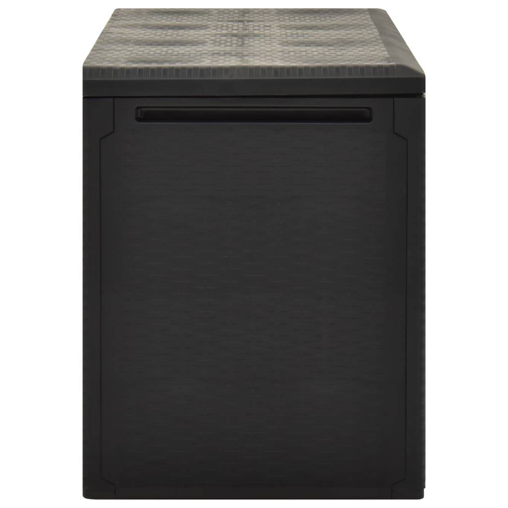 vidaXL Gartenbox Anthrazit 114x47x60 cm