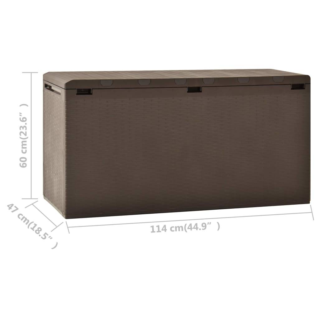 vidaXL Gartenbox Braun 114x47x60 cm