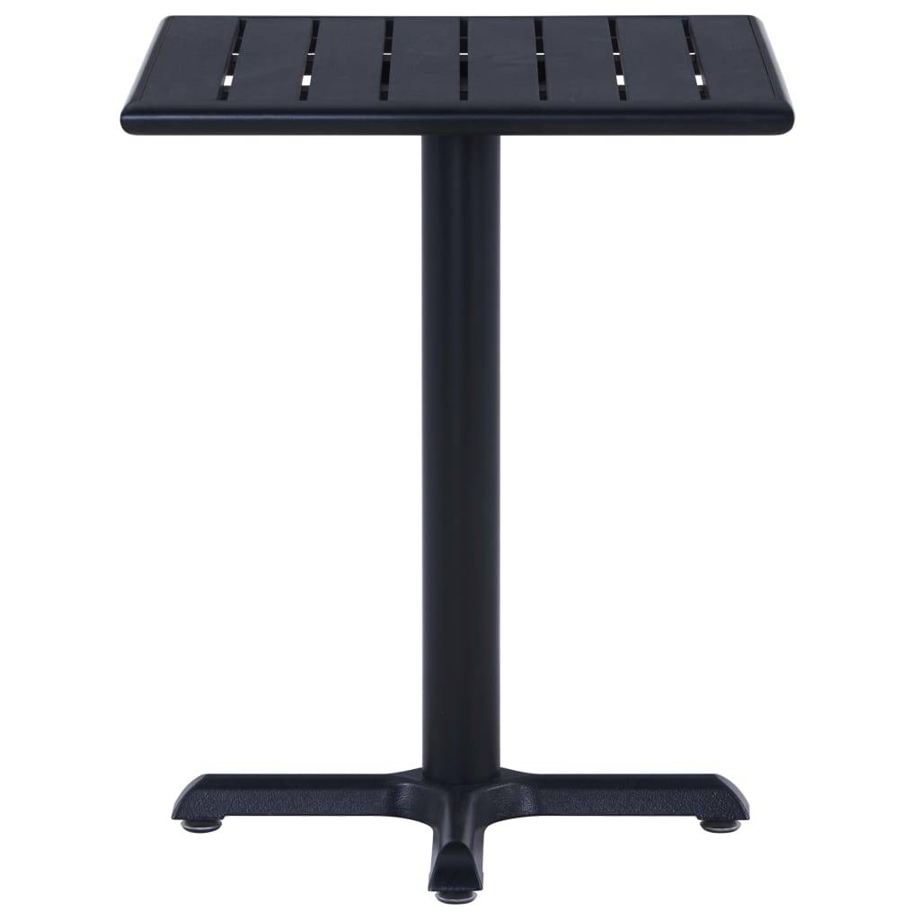 vidaXL Gartentisch Schwarz 60x60x75 cm