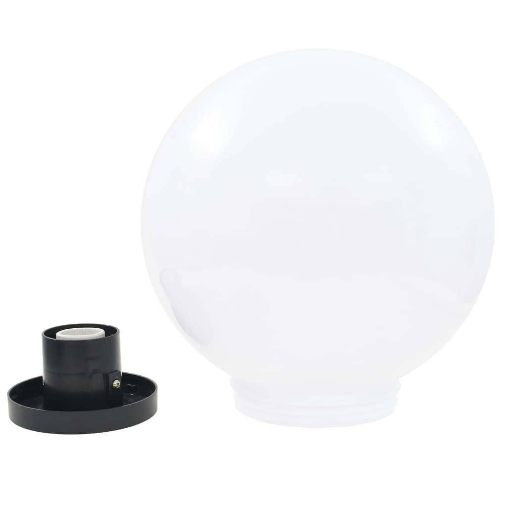 vidaXL LED-Gartenleuchten 2 Stk. Kugelförmig 30 cm PMMA