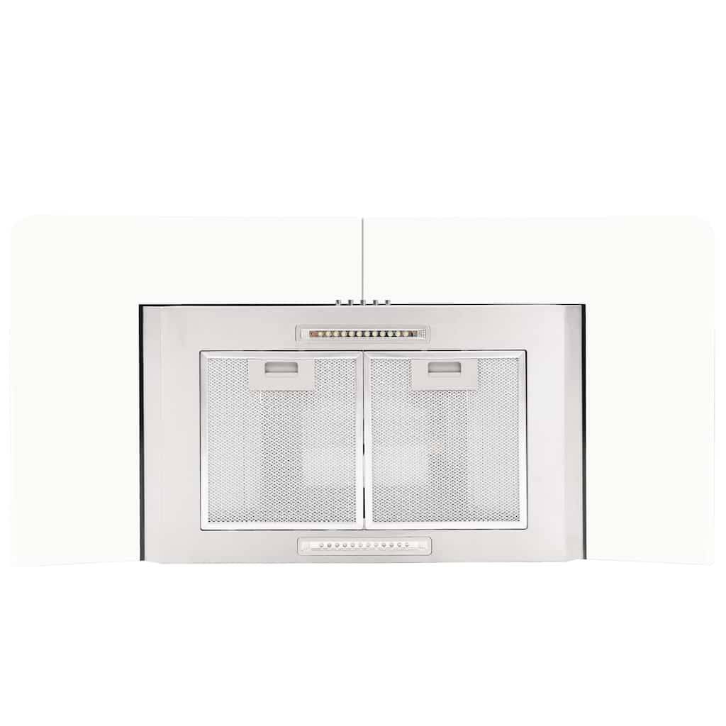 vidaXL Wandmontierte Dunstabzugshaube 90 cm Edelstahl 756 m³/h LED