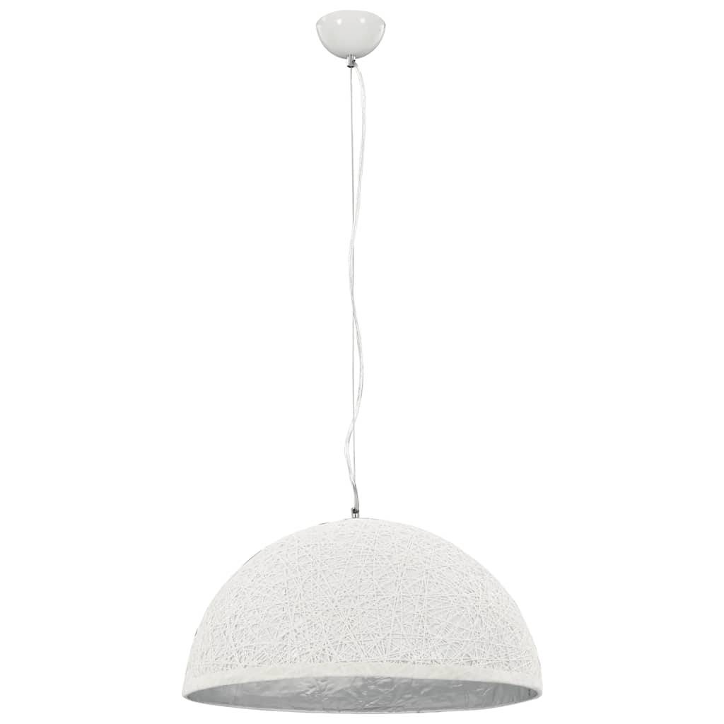vidaXL Pendelleuchte Weiß und Silbern Ø50 cm E27