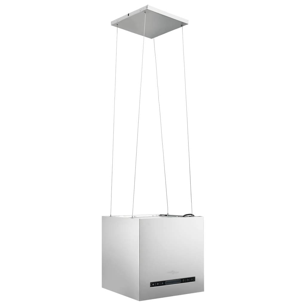 vidaXL Hängende Inselhaube Touch-Sensor LCD 37 cm Edelstahl