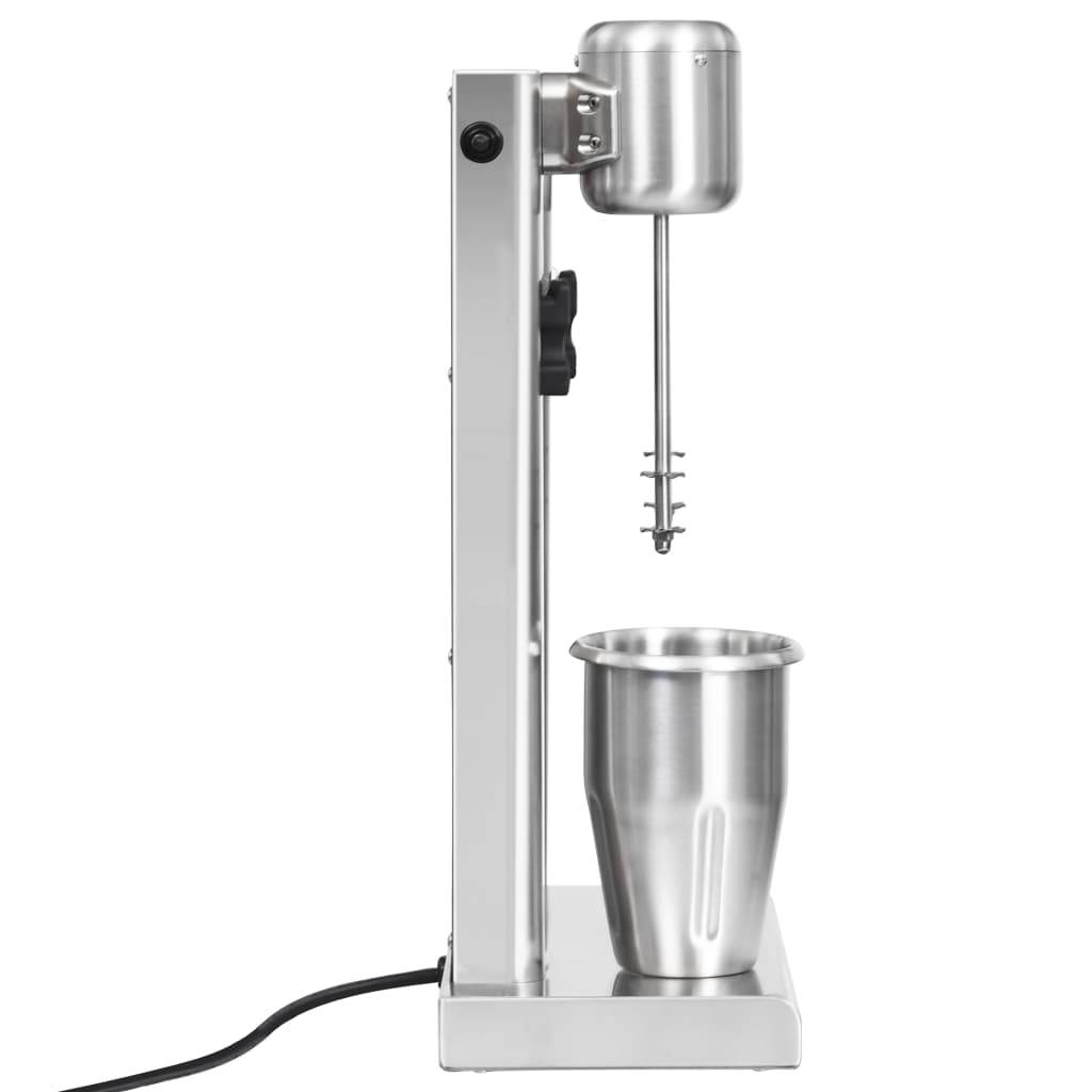 vidaXL Milchshake-Mixer mit zwei Bechern Edelstahl 2 L