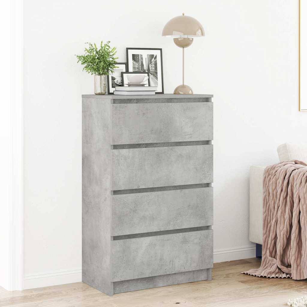 vidaXL Sideboard Betongrau 60x35x98,5 cm Holzwerkstoff