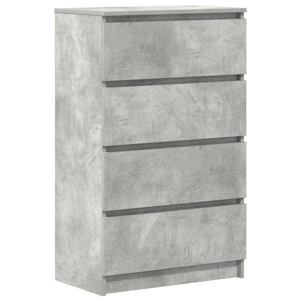 vidaXL Sideboard Betongrau 60x35x98,5 cm Holzwerkstoff