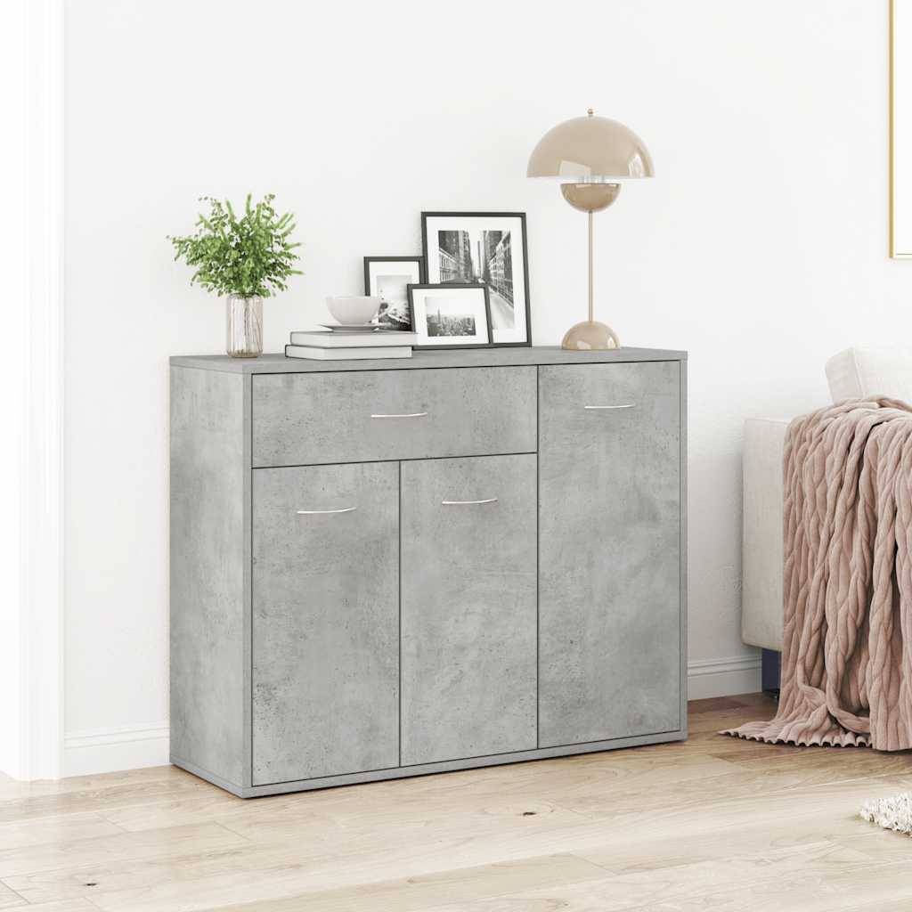 vidaXL Sideboard Betongrau 88x30x70 cm Holzwerkstoff
