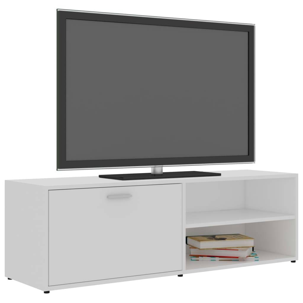 vidaXL TV-Schrank Weiß 120x34x37 cm Holzwerkstoff